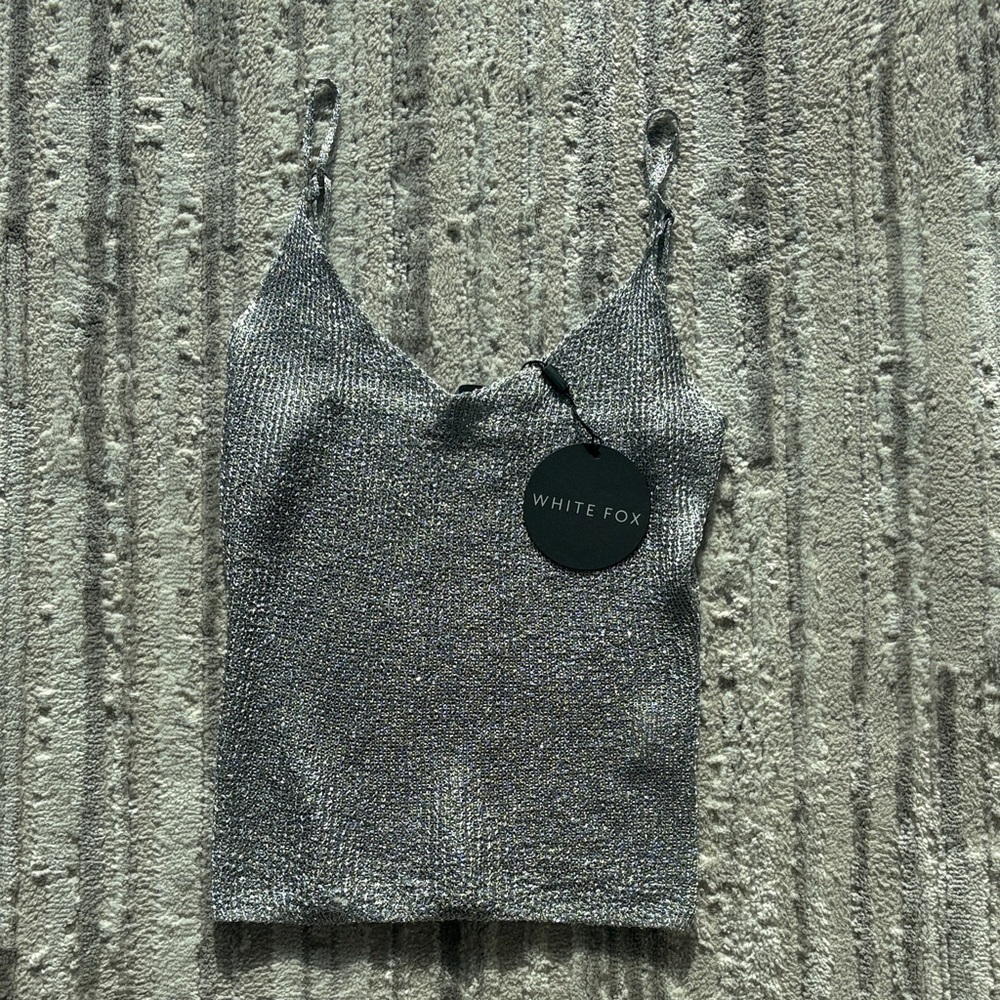 White Fox Boutique Love Galore Sequin Knit Top